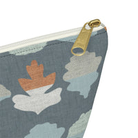 Frond Accessory Pouch w T-bottom in Aqua